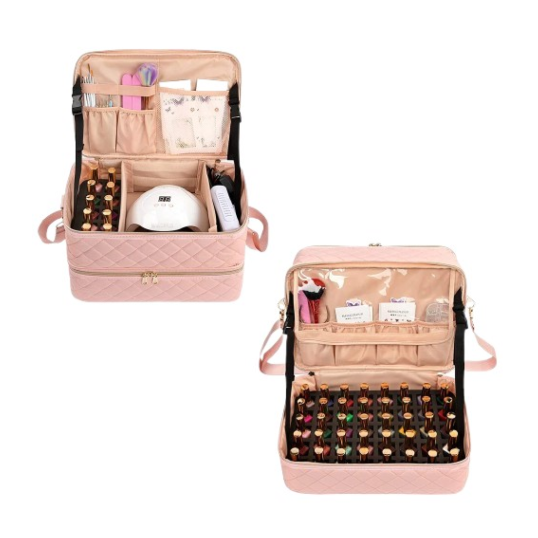 Neceser de manicurista 2 pzas Rosa