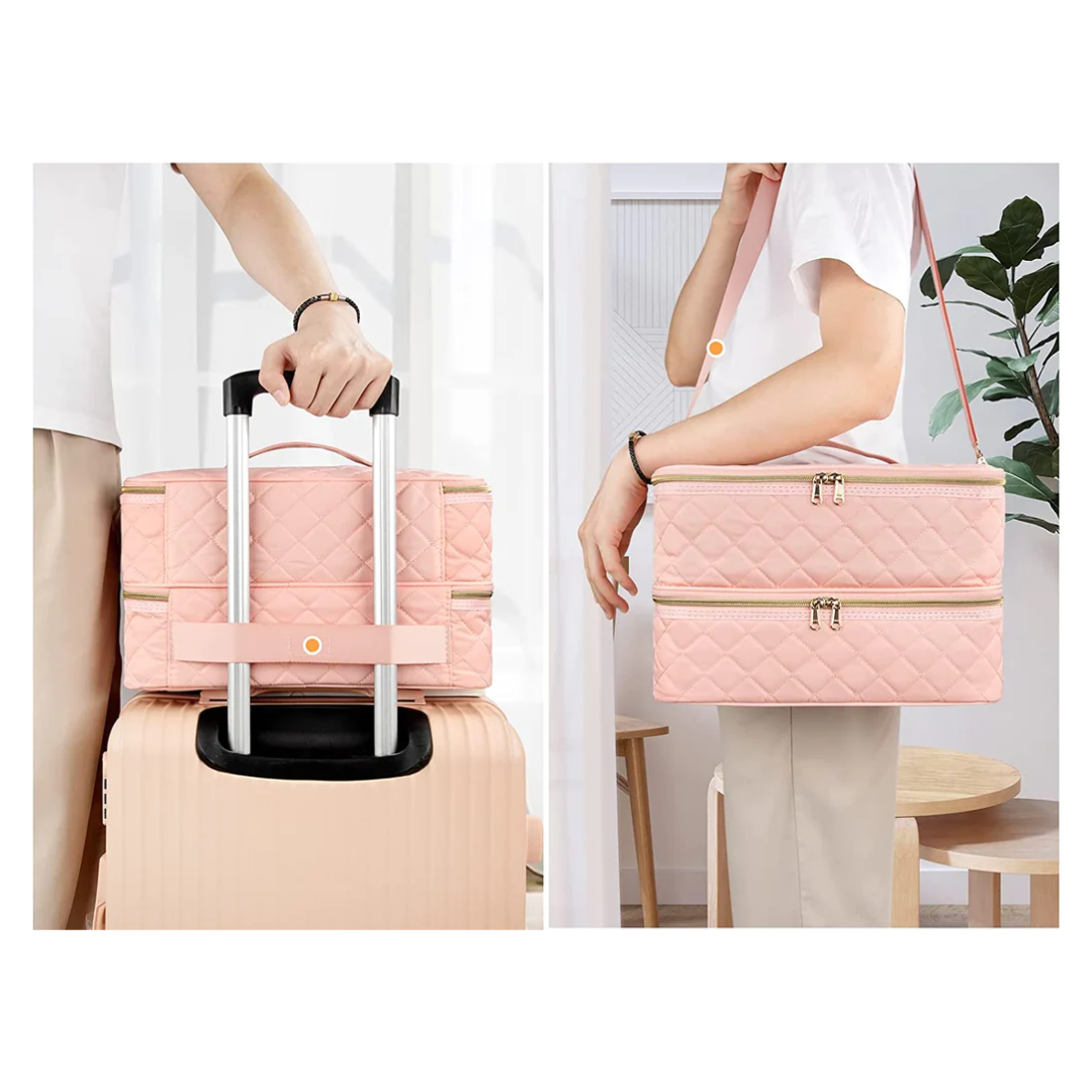 Neceser de manicurista 2 pzas Rosa