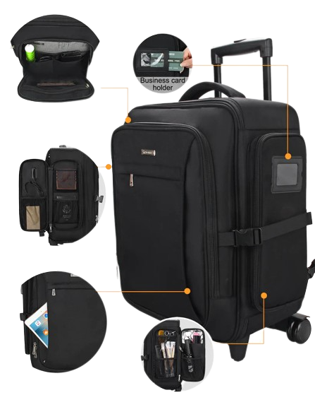 Morral profesional Rolling Negro