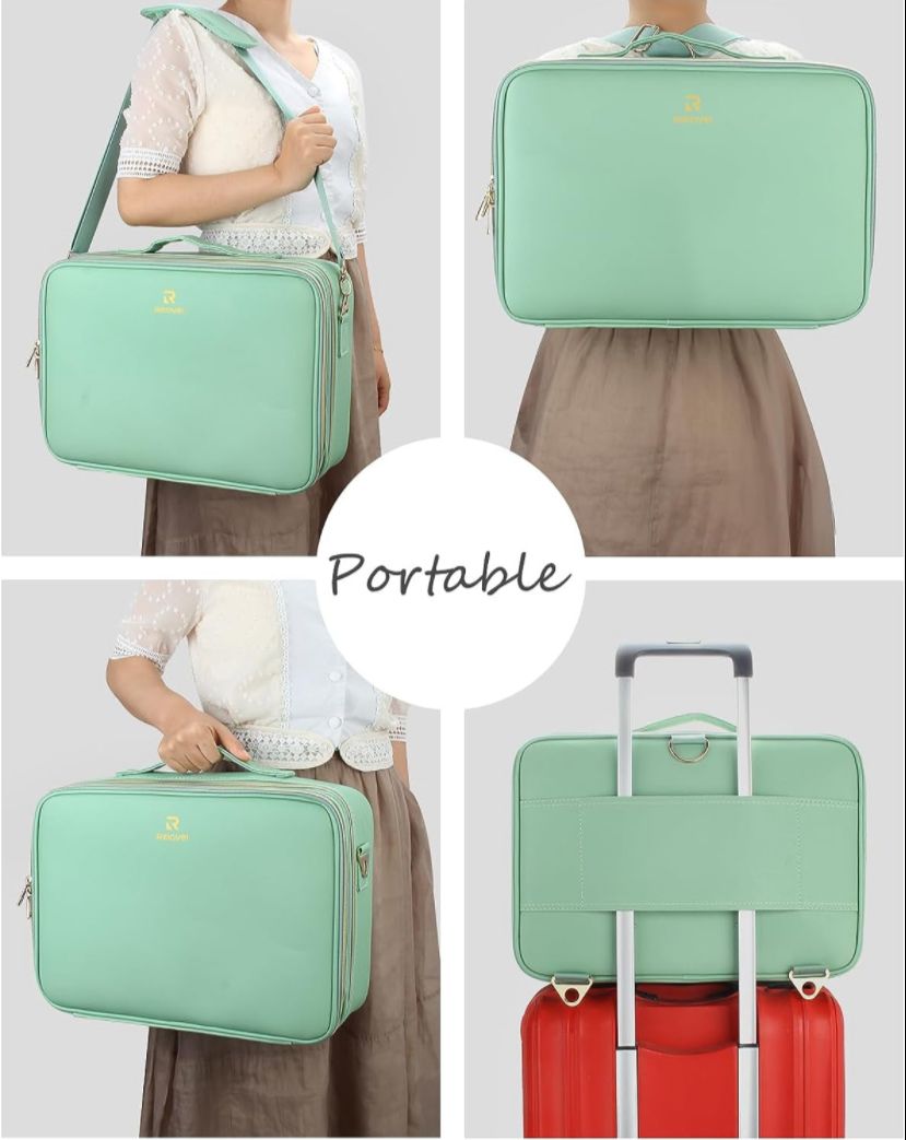 Maleta de maquillaje Verde L