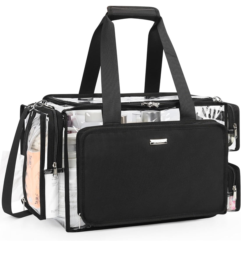 Maleta maquillaje transparente