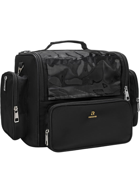 Estuche de brochas extra grande bolsillos tela